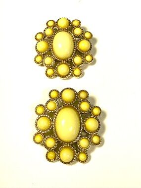 Lindsay Phillips Yellow Enamel Stone Interchangeable Shoe Jewelry Charm Snaps